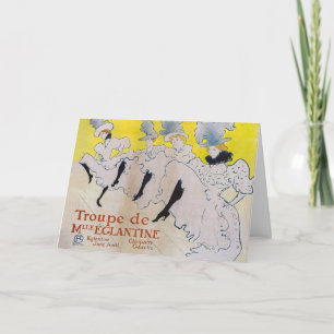 Carte Toulouse-Lautrec - Troupe de Mlle Eglantine