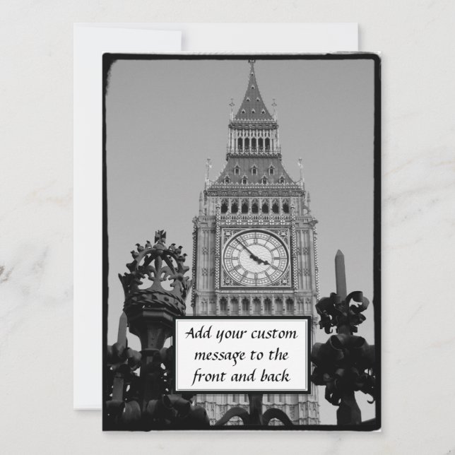 Carte Tour Big Ben (Devant)