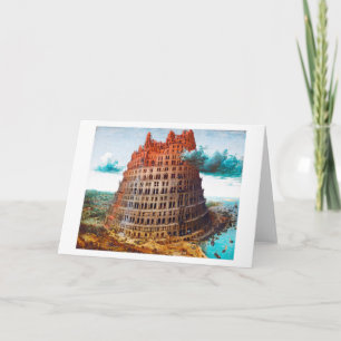 Carte Tour de Babel, Pieter Bruegel l'Ancien