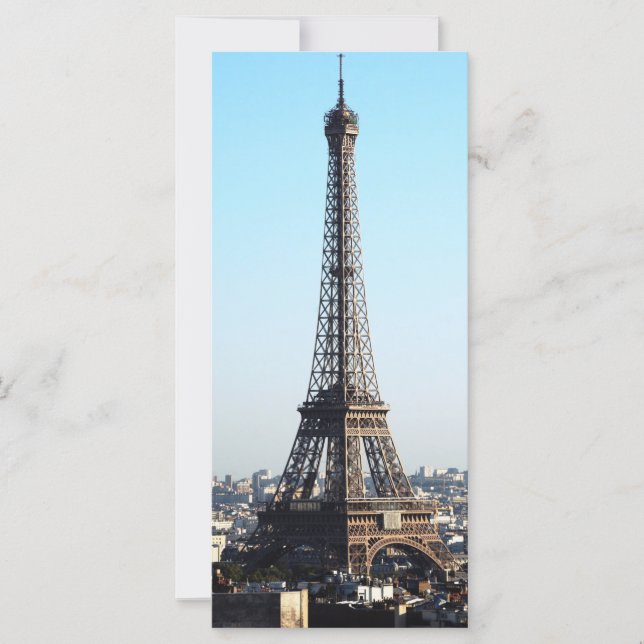 Carte Tour Eiffel à Paris (Devant)
