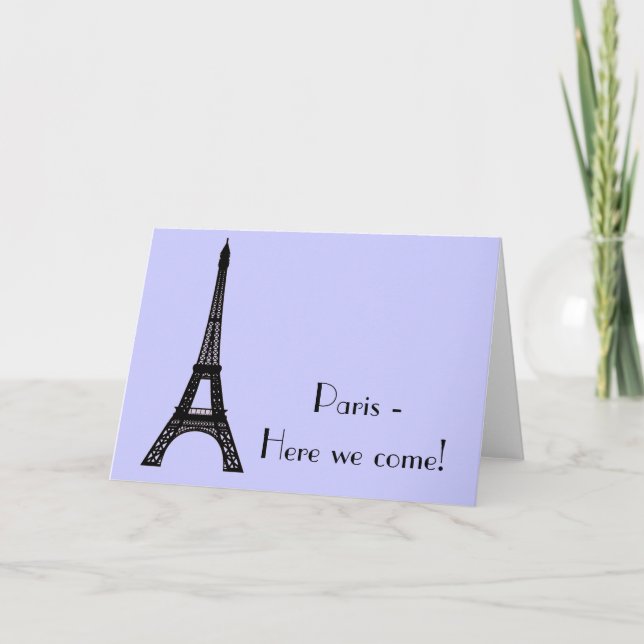 Carte Tour Eiffel de Paris (Devant)