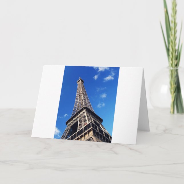 Carte Tour Eiffel France Photographie de voyage (Devant)