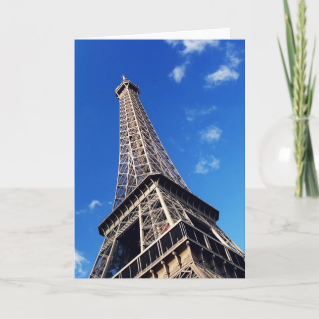 Carte Tour Eiffel France Photographie de voyage (Devant)