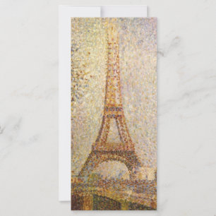 Carte Tour Eiffel par Georges Seurat, Art Vintage
