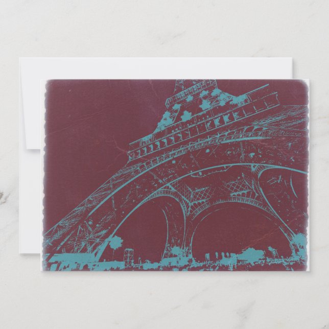 Carte Tour Eiffel Paris (Devant)