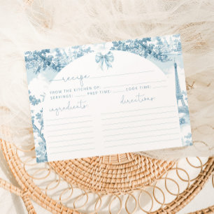 Carte Tour Eiffel Paris Dusty bleu Bridal