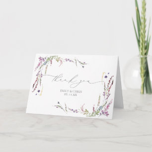 Carte Tourbillon Calligraphy Wedding Thank You