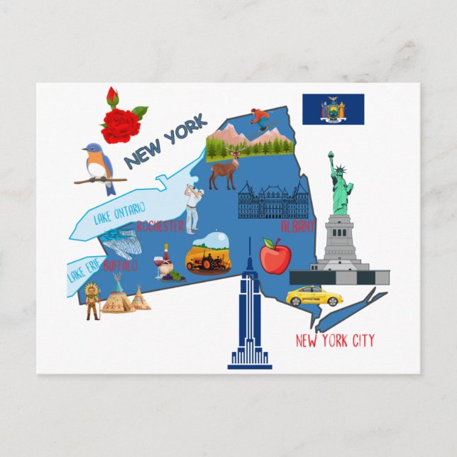 Carte touristique de New York (Devant)