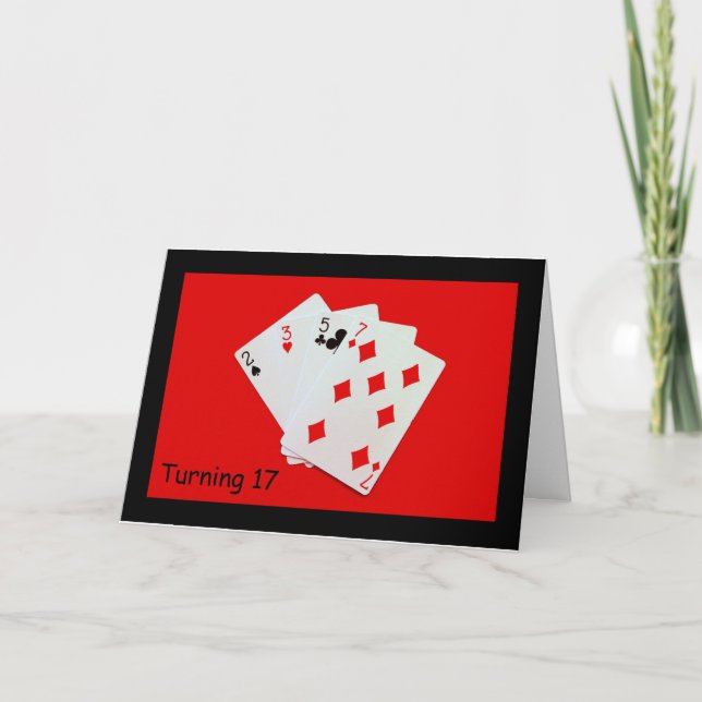 Carte Tourner À 17 Ans Est Une Grosse Affaire ! (Devant)