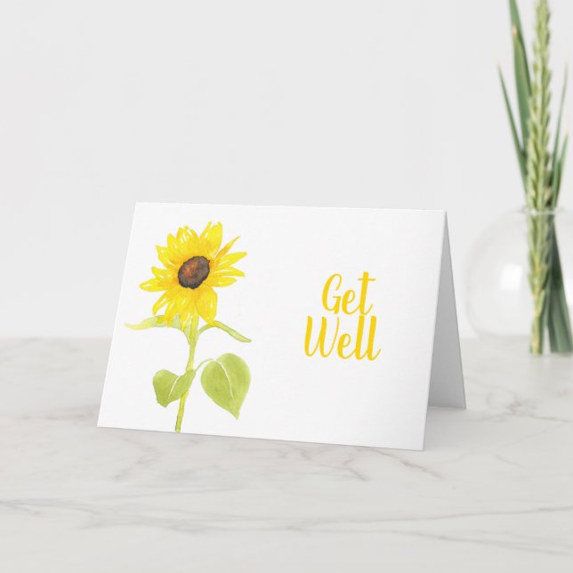 Carte Tournesol dansant (Devant)