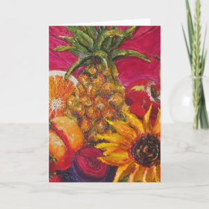 Carte Tournesol et fruits