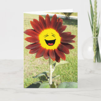 Carte Tournesol heureux.