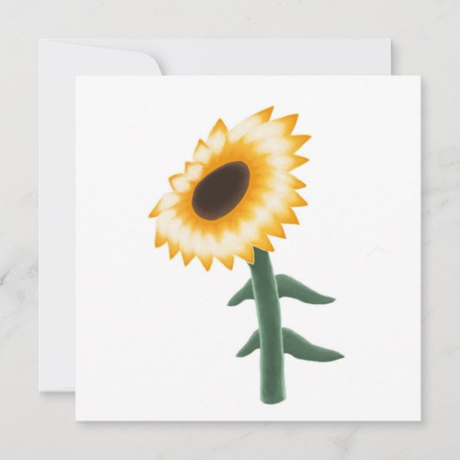 Carte Tournesol Jaune (Devant)