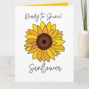 Carte Tournesol Prêt À Briller Tournesol