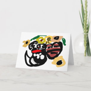 Carte tournesols dalmates
