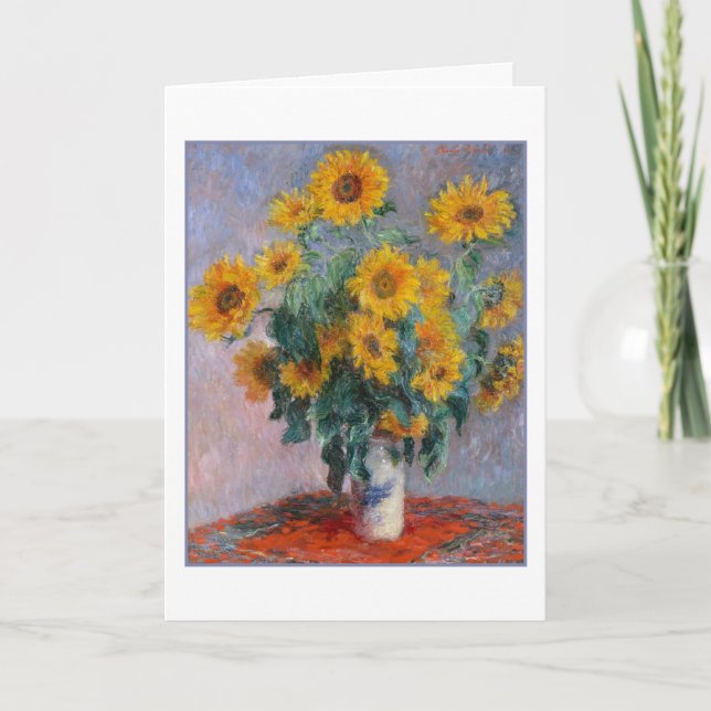 Carte Tournesols d'anniversaire (Devant)