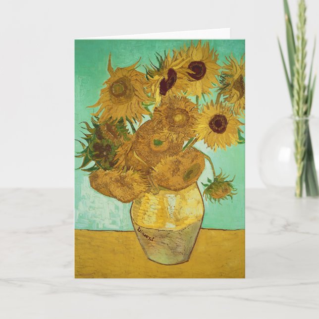 Carte Tournesols de Vincent van Gogh |, 1888 (Devant)