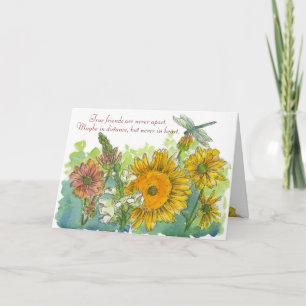 Carte Tournesols Snapdragons Fleurs Mlle Vous Ami