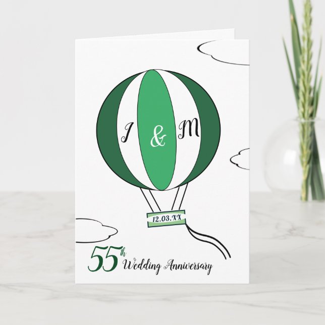 Carte Tournoi de montgolfière du 55e anniversaire d'Emer (Devant)