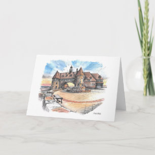 Carte Tours Narragansett, stylo et encre de la Garde côt