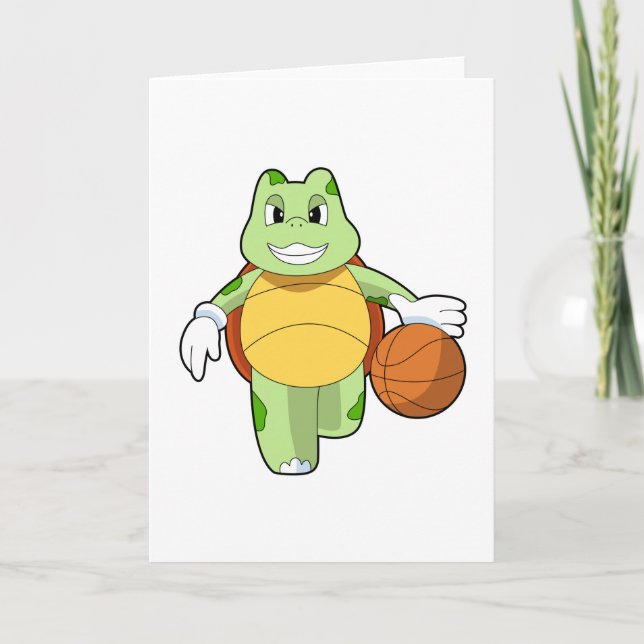 Carte Tourtle as basketball player with basketball.PNG (Devant)