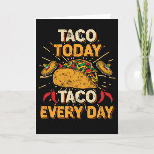 Carte Tous les jours Taco Day Taco mardi Cinco de Mayo
