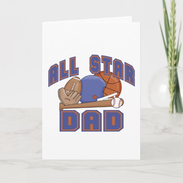 Carte Tous les sports Star Papa (Devant)
