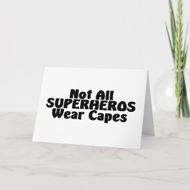 Carte Tous les SUPERHÉROS ne portent pas de capuchons (Devant)