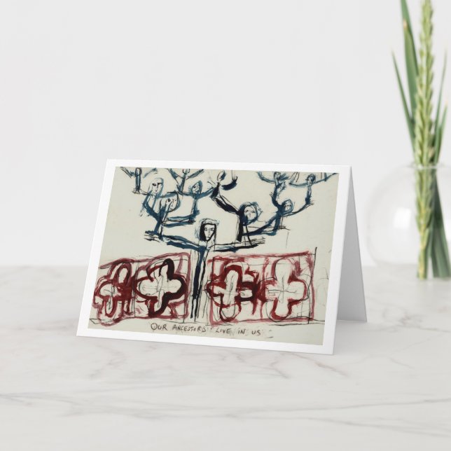 Carte Tous nos ancêtres continuent à vivre en nous. (Devant)