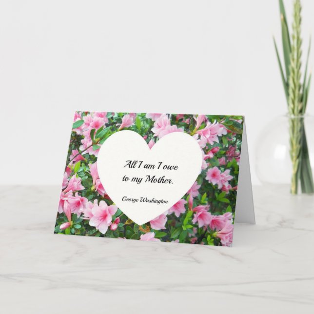 Carte Tous que je suis moi doivent à ma mère (Devant)