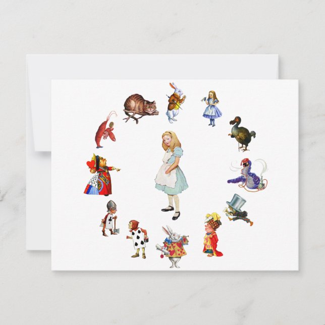 CARTE TOUT AUTOUR D'ALICE (Devant)