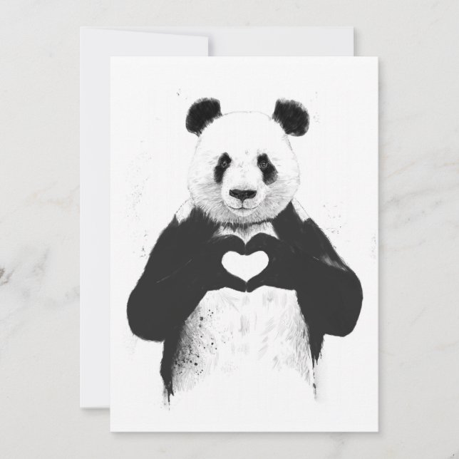 Carte Tout ce dont tu as besoin, c'est d'amour (Devant)