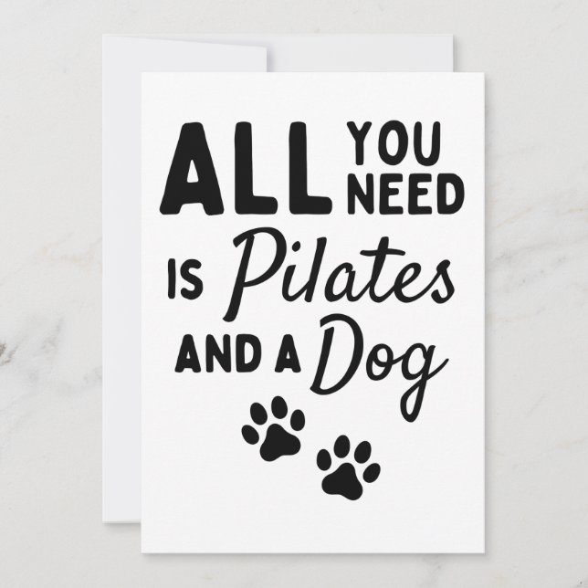 Carte Tout ce dont vous avez besoin, ce sont des pilates (Devant)