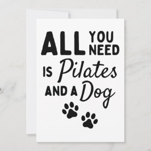 Carte Tout ce dont vous avez besoin, ce sont des pilates