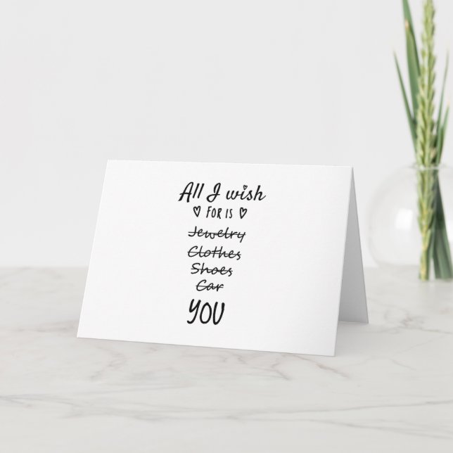Carte Tout ce que je souhaite, c'est toi (Devant)