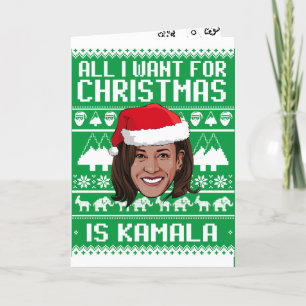 Carte Tout ce que je veux pour Noël est Kamala
