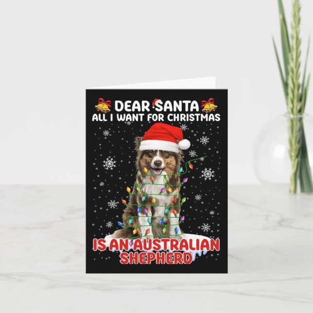 Carte Tout Ce Que Je Veux Pour Noël Est Le Berger Austra (Devant)