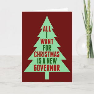 Carte Tout ce que je veux pour Noël est un nouveau gouve