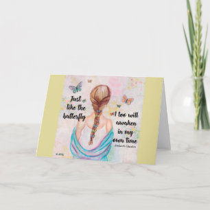 Carte Tout comme le papillon - Art Greeting Card