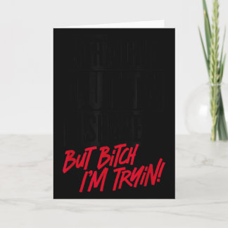 Carte Tout Droit Sorti du Forme Mais J'essaie Gym Fitnes