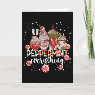 Carte Tout en Café Chocolat Menthe de Noël M