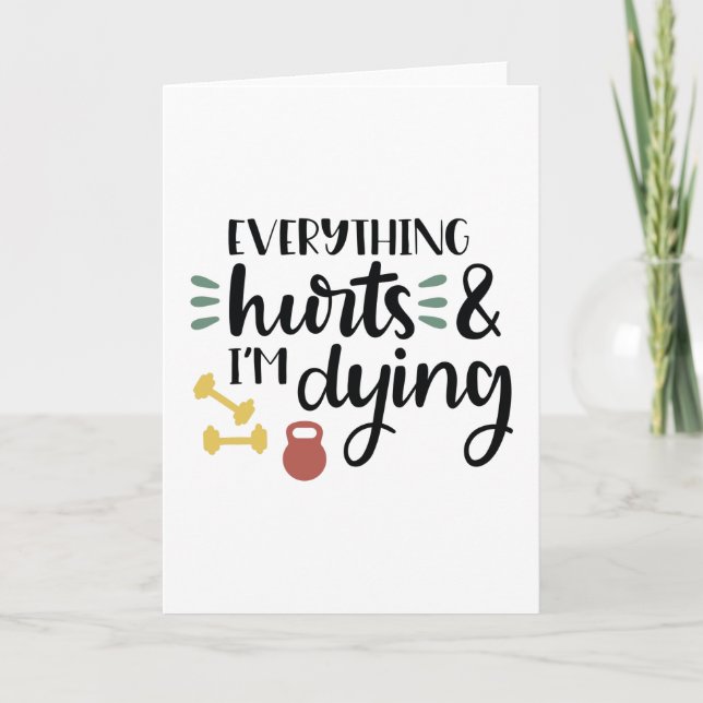 Carte Tout fait mal et je meurs (Devant)