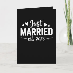 Carte Tout juste mariés Env 2026 Groupe de mariage Femme