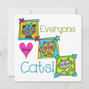 Carte Tout le monde aime les chats