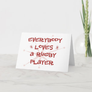 Carte Tout Le Monde Aime Un Joueur De Rugby
