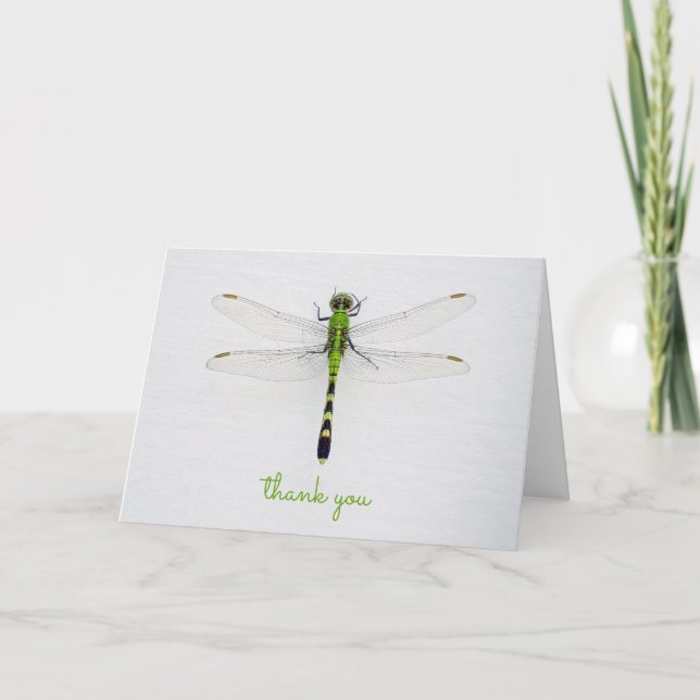 Carte Tout Merci d'occasion avec libellule (Devant)