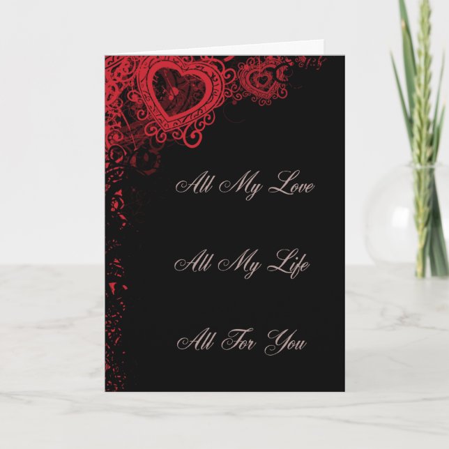 Carte Tout mon amour, toute ma vie, tout pour toi (Devant)