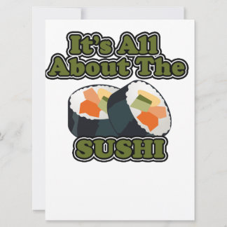 Carte Tout Sur L'Humour Alimentaire Sushi