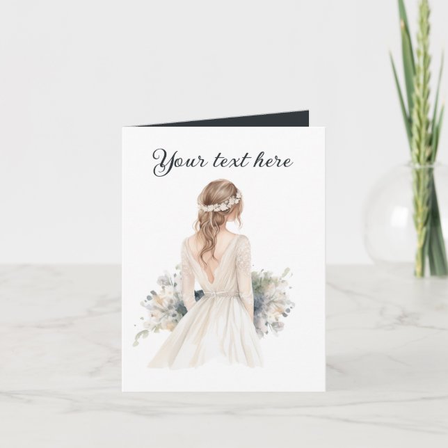 Carte Toute fin ajouter un Mariage de message (Devant)