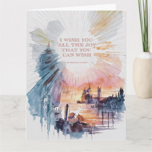 Carte "Toute la joie que vous pouvez souhaiter" Aquarell